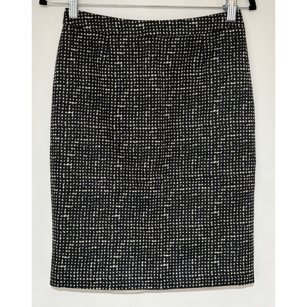 Tory Burch Black/Beige Women’s Wool/Silk Blend Short Length Skirt Size 4